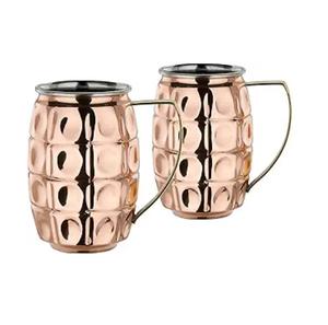Taza de Cobre Martillado de la Mejor Calidad, Taza de Cobre Puro para Moscow Mule con Acabado Espejo, Taza de Cobre de la Mejor Calidad - Product Image 1
