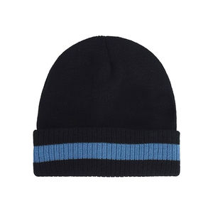 Custom Solid Slouch Knit Breathable <b>Waterproof</b> Unisex <b>Beanie</b> Premium Acrylic Winter Cap OEM ODM Private Label Headwear - Product Image 2