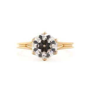 Anillo Solitario Redondo OEC de Diamante Cultivado en Laboratorio de 2.5ct de Alto Calebro, Chapado en Oro de 18K, Estilo Vintage, Joyería de Boda para Compradores de Boutique - Product Image 4