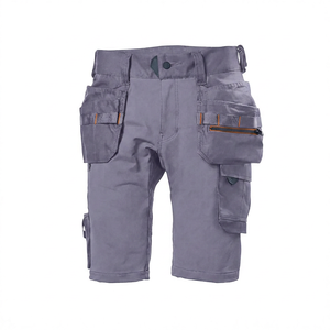 Shorts cargo sportifs pour hommes, taille mi-haute, en toile polyester/coton, séchage rapide, avec plusieurs poches, longueur Bermuda - Product Image 2