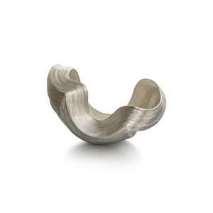 Tazón para Servir Frutos Secos, Hecho a Mano, de Aluminio Sostenible, con Acabado Mate, Estilo Étnico Contemporáneo, para Decoración de Hogar de Lujo - Product Image 1