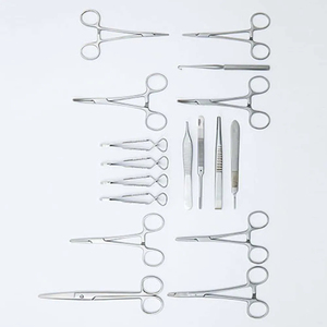 Pack de stérilisation féline, 18 pièces, instruments chirurgicaux vétérinaires en acier inoxydable, manuels, certifiés CE, kit de chirurgie professionnel - Product Image 2