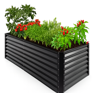 Raised Garden <b>Bed</b> <b>Outdoor</b> Galvanized Metal Garden Box Bulk Wholesale for Garden <b>Beds</b> for Vegetables OEM Supplier GB003-24 - Product Image 1