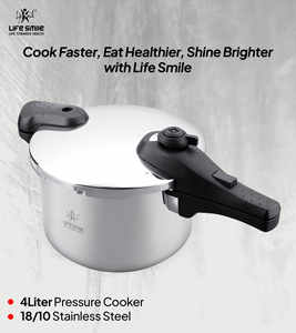 Olla a Presión Premium de 4L de Acero Inoxidable 18/10 con Sistema de Seguridad Avanzado, Tapa de Vidrio y Cesta para Vapor - Product Image 2