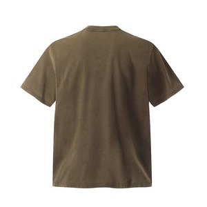 T-shirt en coton tricoté 100 % pour homme, manches courtes, coupe classique, imprimé sérigraphié motif guitare musicale, col rond, style urbain, séchage rapide, 180 g - Product Image 2