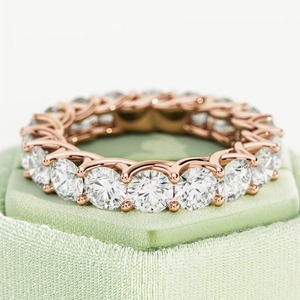 Anillo de Oro con Diamante Cultivado en Laboratorio de 5 Quilates, Corte Redondo, Certificado IGI, Claridad VVS2, Color E, Pureza 14k/18k, para Compromiso o Boda - Product Image 2