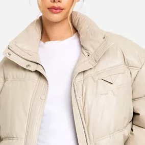 Veste matelassée à capuche en coton rembourré coupe-vent pour femme, style streetwear hip-hop, avec logo imprimé personnalisé et broderie camouflage - Product Image 3