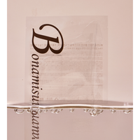 Masque en hydrogel au collagène et à l'ectoïne BONAMISU pour le soin du visage, traitement réparateur, confort cutané, effet repulpant.