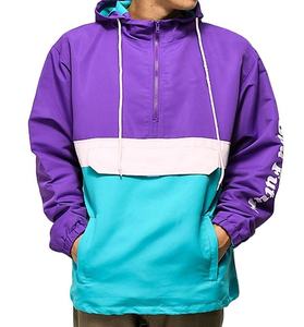 Custom Men's Lightweight Windbreaker Jacket Waterproof Outdoor Breathable Sportswear Windproof Slim Fit Coat for Running Hiking - Product Image 1