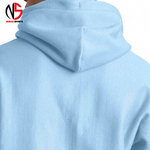 Sweat à capuche personnalisé pour homme, en coton, style streetwear, bleu ciel, polaire respirant, pull-over pour homme, vêtements de sport décontractés, sweat à capuche pour homme - Product Image 5