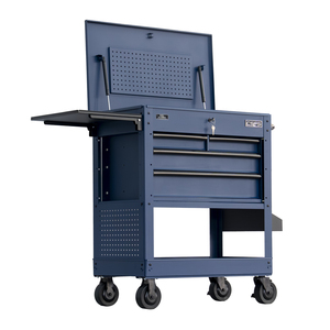 Heavy Duty Powder Coated Steel 4 <b>Drawer</b> Utility Cart Family keywords: for Garage Workshop Storage Use - Product Image 1