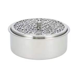 Boîte isotherme en acier inoxydable pour chapati avec couvercle ajouré design, boîte à roti, casserole de service de cuisine avec poignée - Product Image 1