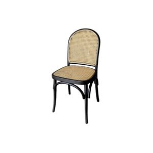 Teak Wood Synthetic Rattan Midcentury Modern Durable Restaurant <b>Dining</b> <b>Chair</b> for Commercial Use in Hotels and Restaurants - Product Image 3