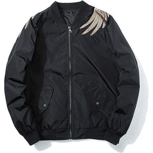 Blouson Bomber Printemps Femme Personnalisé en Toile Décontracté Col Rabattu Respirant Manches Longues Grande Taille Broderie Peau de Mouton - Product Image 4