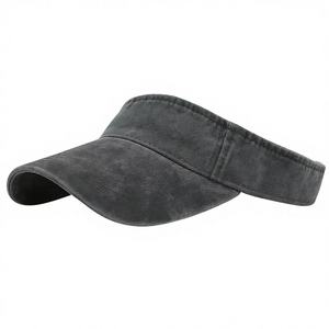 Casquette à visière réglable en denim gris et coton avec boutons perlés, unisexe, couleur unie, décontractée, pour l'extérieur, printemps-été, style 5 panneaux - Product Image 3