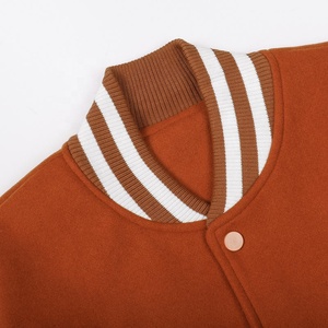 2026 Wholesale Custom Latest Designs Long Sleeve <b>Leather</b>/wool made <b>Jacket</b> for Online Sale in low price - Product Image 4