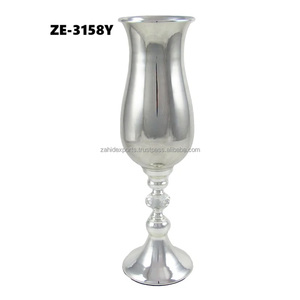 Contemporary Medium Decorative Transparent Iron Flower <b>Vase</b> Modern Interiors Handmade Artistic Coastal Design Tabletop <b>Vase</b> - Product Image 1