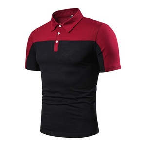 เสื้อโปโลชาย แขนสั้น ลายทาง สีตัดต่อ ดีไซน์ลำลอง สำหรับผู้ชาย สไตล์สตรีทแวร์ - Product Image 2