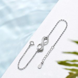 To <b>Infinity</b> and Beyond 925 Silver <b>Bracelet</b> Gift Hamper Simple <b>Infinity</b> Love Heart <b>Bracelet</b> for Women Fine Jewelry - Product Image 6