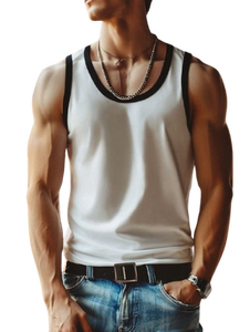 Débardeur Sportif en Coton Tricoté pour Hommes Grande Taille – Idéal Musculation, Entraînement, Évacuation de l'Humidité, Respirant, Séchage Rapide - Product Image 6