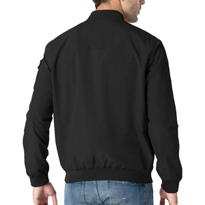 Factory Direct Custom Men's Black Bomber Jacket Breathable and Waterproof <b>Hip</b> Hop Style <b>for</b> Winter Men Bomber Jackets - Product Image 2
