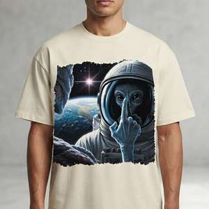 Camiseta gráfica de algodón grueso extragrande personalizada, nueva camiseta de manga corta estilo streetwear a la moda para unisex - Product Image 4