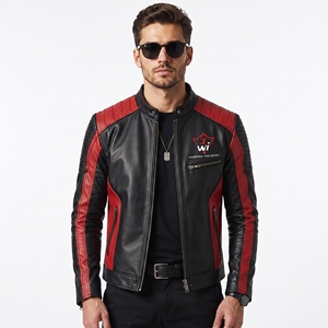 Men Leather <b>Jacket</b> Premium Casual Leather Coat Comfortable Fit Soft Material Durable Construction For Winter Outdoor Activities - Product Image 5