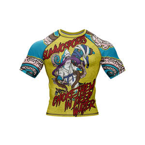2026 Sublimation Printed Quick Dry Men Rash Guard in Custom Logo MMA Training Rash Guard NO GI Grappling Jiu Jitsu BJJ Rashguard - Product Image 4