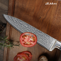 Nouveau Couteau de Chef de Cuisine 8 Pouces 67 Couches d'Acier Damas Manche Classique en Bois Pakka Gris Couteaux à Noyau VG10 Offre Spéciale