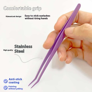 Nuevas Pinzas Auxiliares de Acero Inoxidable Duraderas y Reutilizables sin Pegamento para Rizador de Pestañas, Stock Transfronterizo Manual para Pestañas Postizas - Product Image 2