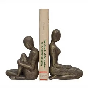 Premium Look Luxury New Aluminium <b>Bookends</b> Chrome Finishing Human Shape Book End /book Holder/ Stand Tableware Book Holder - Product Image 4