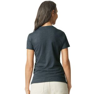 Camiseta Casual de Manga Corta para Mujer, Cuello Redondo, Algodón Suave, Básica, Cómoda, Transpirable, Ropa de Moda para Uso Diario - Product Image 2
