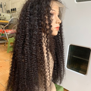 Pelucas rizadas Afro para mujeres negras, peluca larga, cabello humano vietnamita, pelucas de pelo ondulado rizado de primavera esponjoso clásico, venta al por mayor - Product Image 2