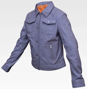 New Stylish Men's Genuine <b>Leather</b> <b>Jacket</b> with <b>Long</b> Sleeve Latest Design High Quality Best Popular Style <b>Leather</b> <b>Jacket</b> - Product Image 3