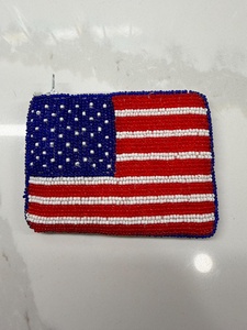 High quality Beaded Coin pouch with star pattern small Change Purse Wallet Zippers Women Accessories Gifts at wholesale price - Product Image 6