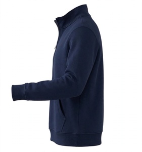 Custom Navy Blue Quarter Zip <b>Sweatshirt</b> Heavyweight Fleece Half Zip Pullover Blank <b>Plain</b> Oversized Men Quarter-Zip <b>Sweatshirts</b> - Product Image 3