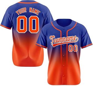 Maillot de baseball personnalisé bleu à manches courtes unisexe avec nom d'équipe 00, imprimé sérigraphié, respirant, coupe classique, vêtement pour adulte - Product Image 4
