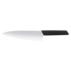 Cuchillo de Chef Moderno de 20 cm, Hoja Afilada de Acero Inoxidable, Mango Negro, Cuchillo de Cocina Profesional para Cortar y Rebanar Carne y Verduras - Product Image 6