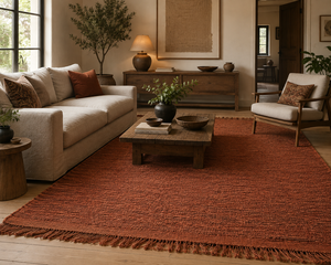 Tapis en jute tressé à la main SOUMAK WEAVE, classique, réversible, à motif uni, à poils plats, grande surface, pour salon, Uttar Pradesh - Product Image 1