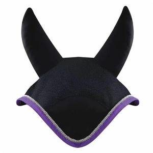 Bonnet anti-mouches respirant en crochet pour cheval, voile anti-bruit en tissu pour les oreilles - Product Image 2