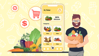 Servicios de Desarrollo de Aplicaciones para Entrega de Comestibles a Domicilio Bajo Demanda, Pedidos de Comestibles en Línea Personalizados |   Aplicaciones Móviles para Android, Linux y MAC