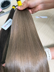 Cabello Humano 100% Real de Alta Calidad, a Granel, de un Solo Donante, de la Empresa Nasa Hair, Super Double Drawn, Precio de Fábrica - Product Image 4