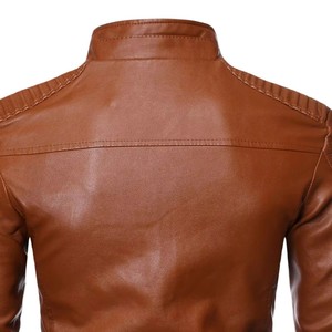 Veste en cuir gaufré croco personnalisée, veste de motard en cuir véritable, vêtements d'extérieur pour hommes, veste de motard tendance, fournisseur d'usine OEM - Product Image 3