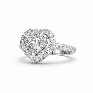 <b>Spark</b> Women's 925 Sterling Silver 3gm Oval Cut 1.50 Ct Lab Grown Diamond Classic Wedding Engagement Ring Rhodium Plated Gift - Product Image 2
