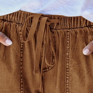 Shorts Vaqueros Vintage de Cintura Alta para Mujer, Tela Denim Suave y Elástica, Ecológicos, Personalizables, Cómodos, Modernos, Casuales, Estampados de Verano - Product Image 3