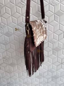 Bolso de cuero de piel de vaca auténtica de estilo occidental para mujer, bolso ligero con flecos de diseñador, nuevo bolso bohemio de gran oferta - Product Image 2