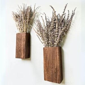 Handcrafted Mango Wood Rustic <b>Planters</b> | Distressed Walnut Finish | Wholesale - Product Image 5