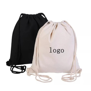 Cotton Canvas <b>Drawstring</b> Shopping <b>Bags</b> Customized Eco-Friendly Cotton <b>Drawstring</b> <b>Bag</b> Wholesale Sport Gym <b>Bags</b> - Product Image 5