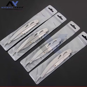 Navaja de Afeitar Recta de Acero Inoxidable Personalizada al por Mayor con Cuchilla Desechable, Cuchillo de Afeitar Profesional para Barbería, Más Vendida - Product Image 2