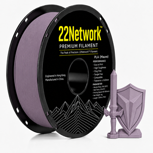 เส้นพลาสติก PLA สีม่วงอ่อน 22Network ขนาด 1.75 มม. น้ำหนัก 1 กก. สำหรับเครื่องพิมพ์ 3 มิติ ระดับอุตสาหกรรม ความเร็วสูง 300 มม./วินาที ผลิตโดยโรงงาน OEM ODM โดยตรง - Product Image 1